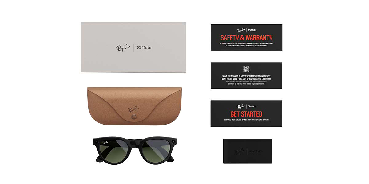 RW4006 Meta Wayfarer Sunglasses Black | SmartBuyGlasses USA
